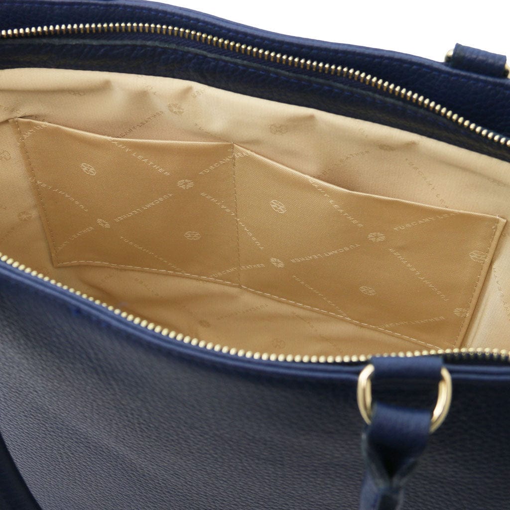 Clara - Leather tote | TL142313 - Premium Leather handbags - Just €146.40! Shop now at San Rocco Italia