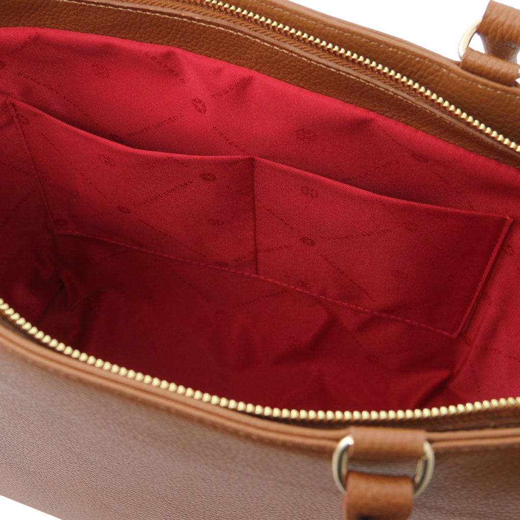 Clara - Leather tote | TL142313 - Premium Leather handbags - Just €146.40! Shop now at San Rocco Italia