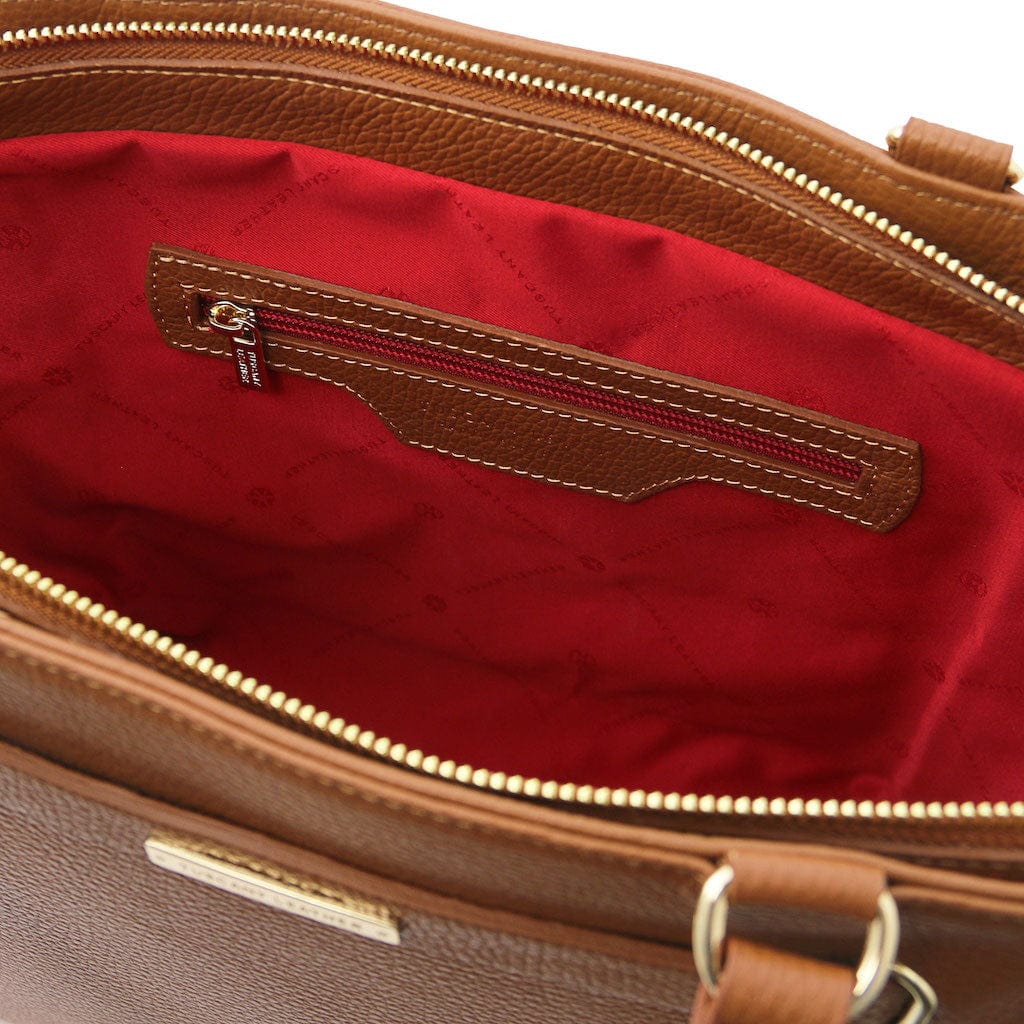 Clara - Leather tote | TL142313 - Premium Leather handbags - Just €146.40! Shop now at San Rocco Italia