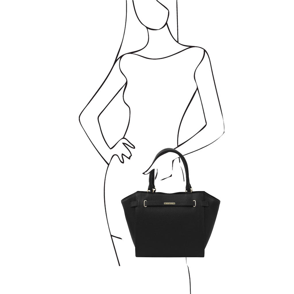 Clara - Leather tote | TL142313 - Premium Leather handbags - Just €146.40! Shop now at San Rocco Italia