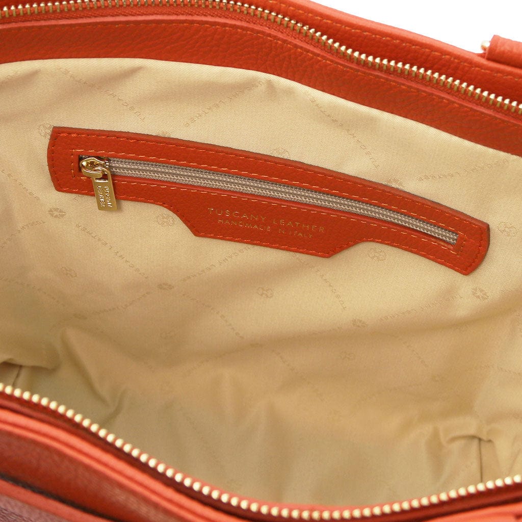 Clara - Leather tote | TL142313 - Premium Leather handbags - Just €146.40! Shop now at San Rocco Italia