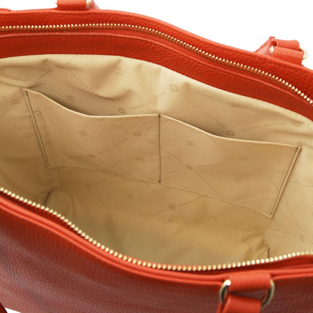 Clara - Leather tote | TL142313 - Premium Leather handbags - Just €146.40! Shop now at San Rocco Italia