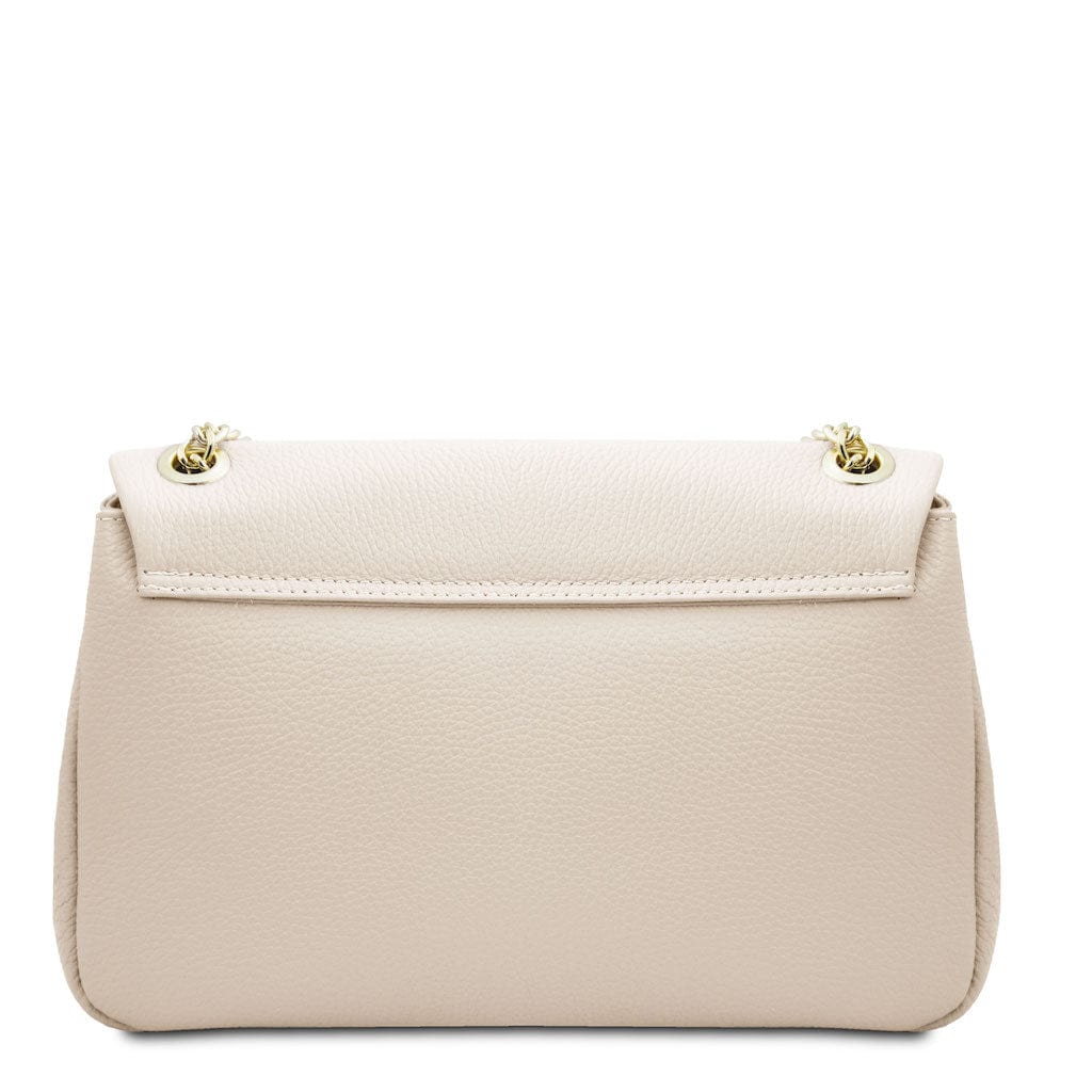 Leather handbags Elettra - Soft leather shoulder bag with chain strap | TL142353 San Rocco Italia