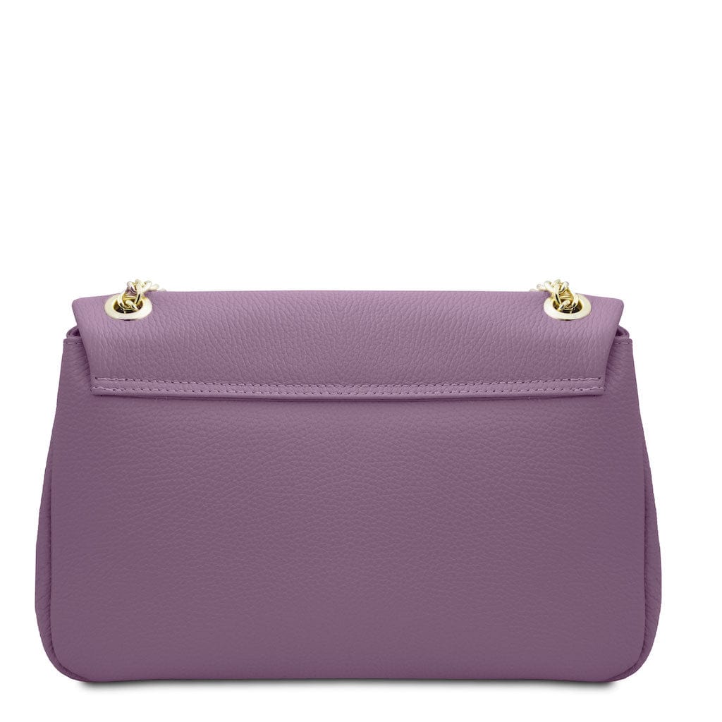 Leather handbags Elettra - Soft leather shoulder bag with chain strap | TL142353 San Rocco Italia