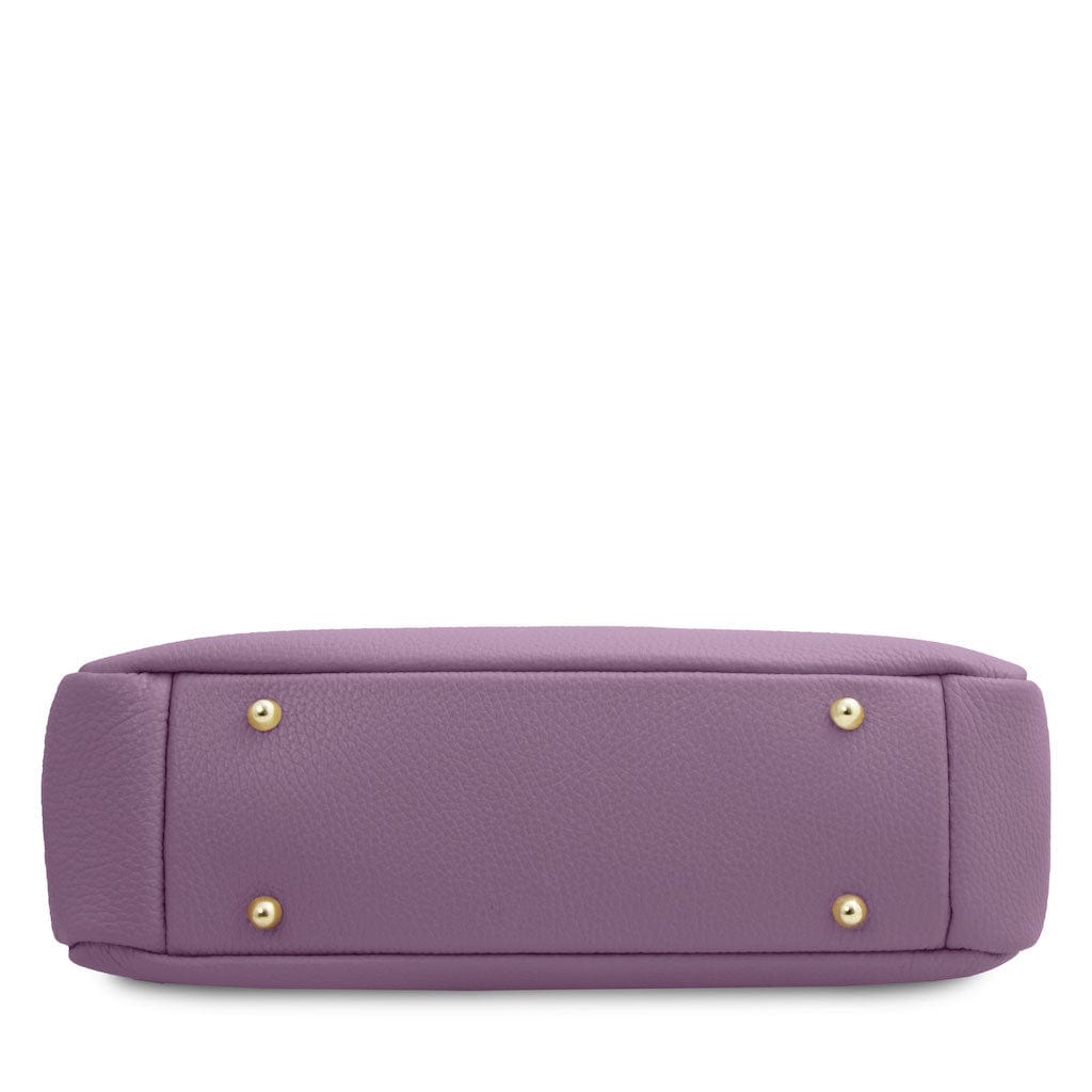 Leather handbags Elettra - Soft leather shoulder bag with chain strap | TL142353 San Rocco Italia