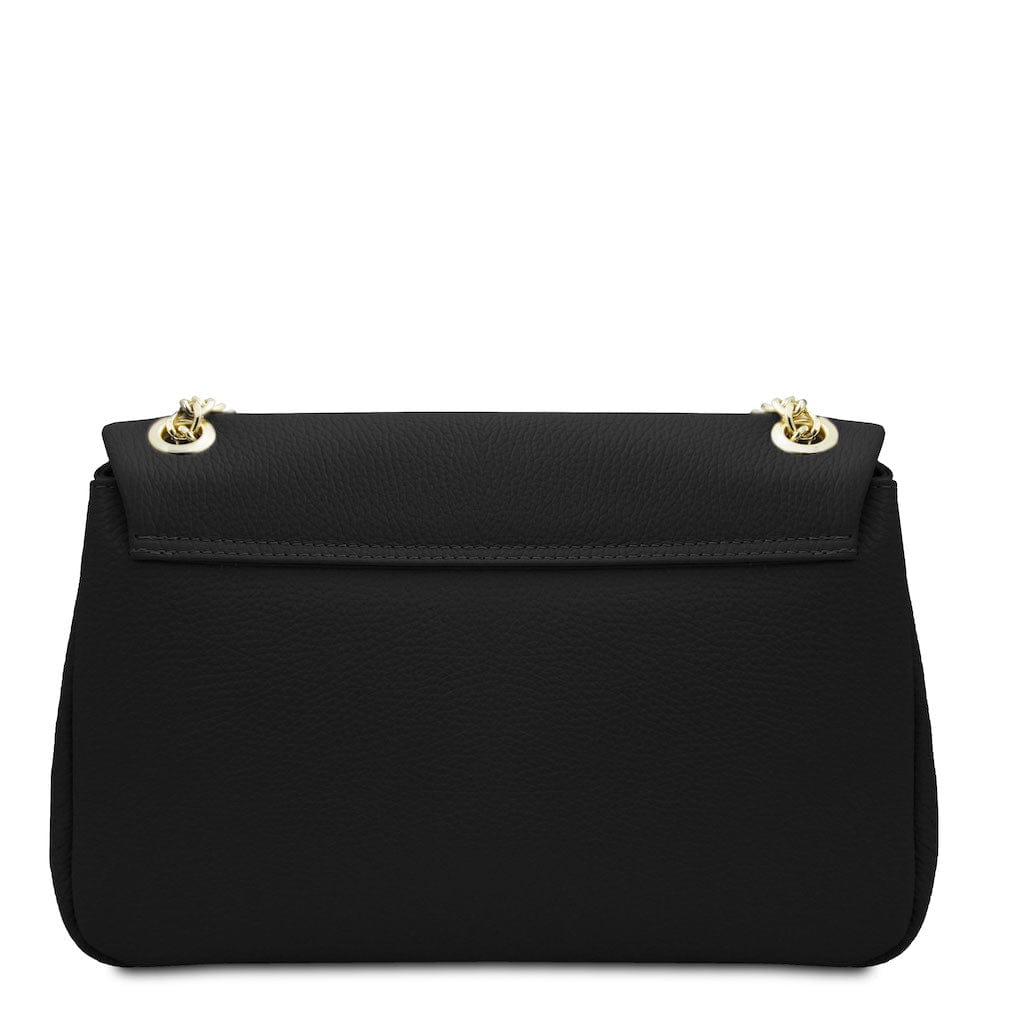 Leather handbags Elettra - Soft leather shoulder bag with chain strap | TL142353 San Rocco Italia