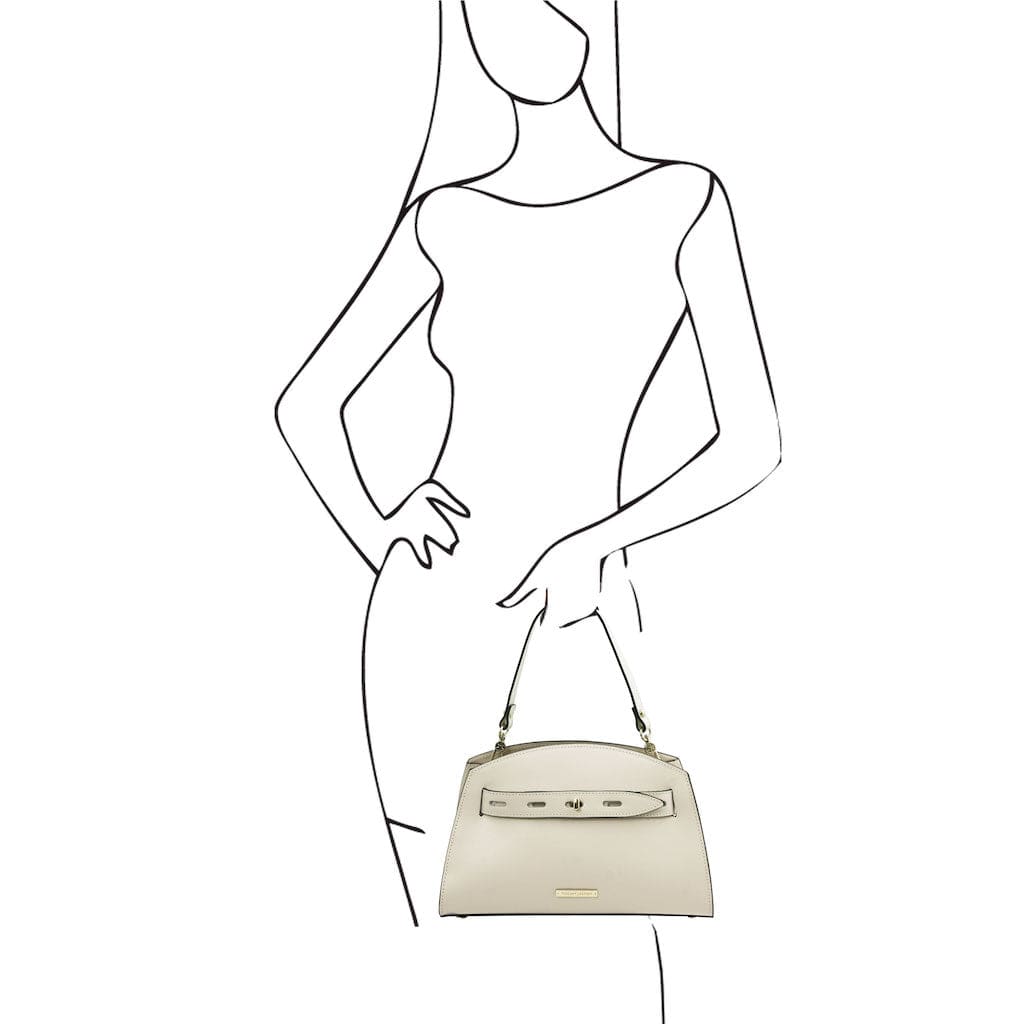 Lisa - Leather tote | TL142312 - Premium Leather handbags - Just €140.30! Shop now at San Rocco Italia