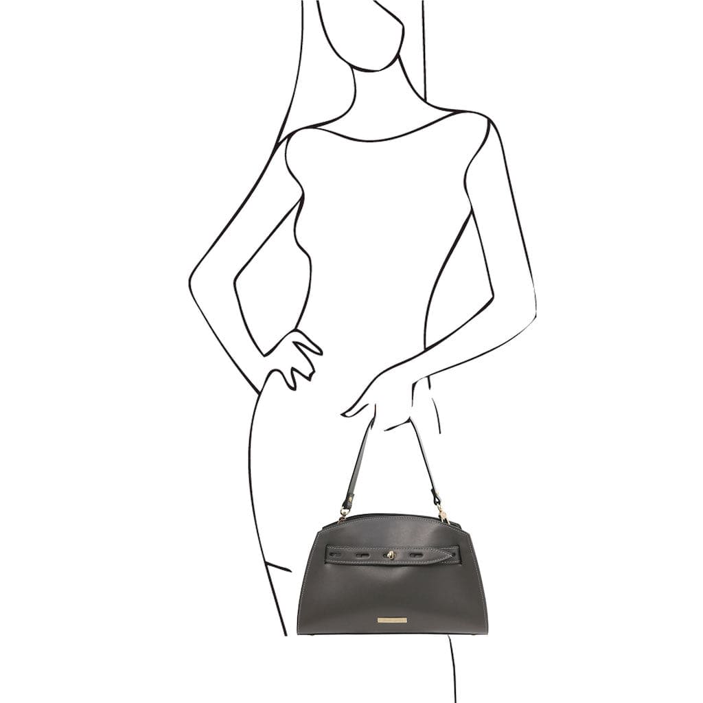 Lisa - Leather tote | TL142312 - Premium Leather handbags - Just €140.30! Shop now at San Rocco Italia