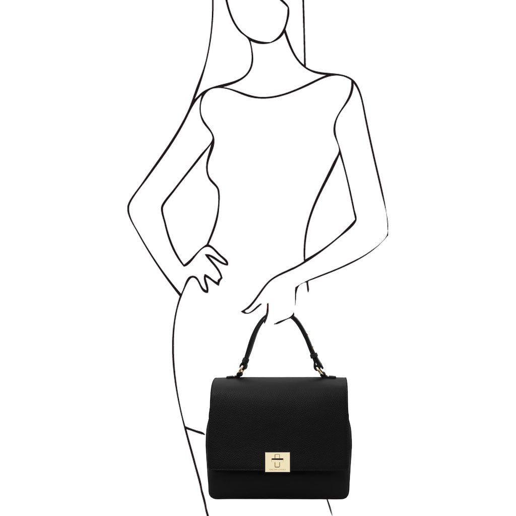 Silene - Leather 3-in-1 convertible backpack / shoulder bag / handbag | TL142152 - Premium Leather handbags - Shop now at San Rocco Italia
