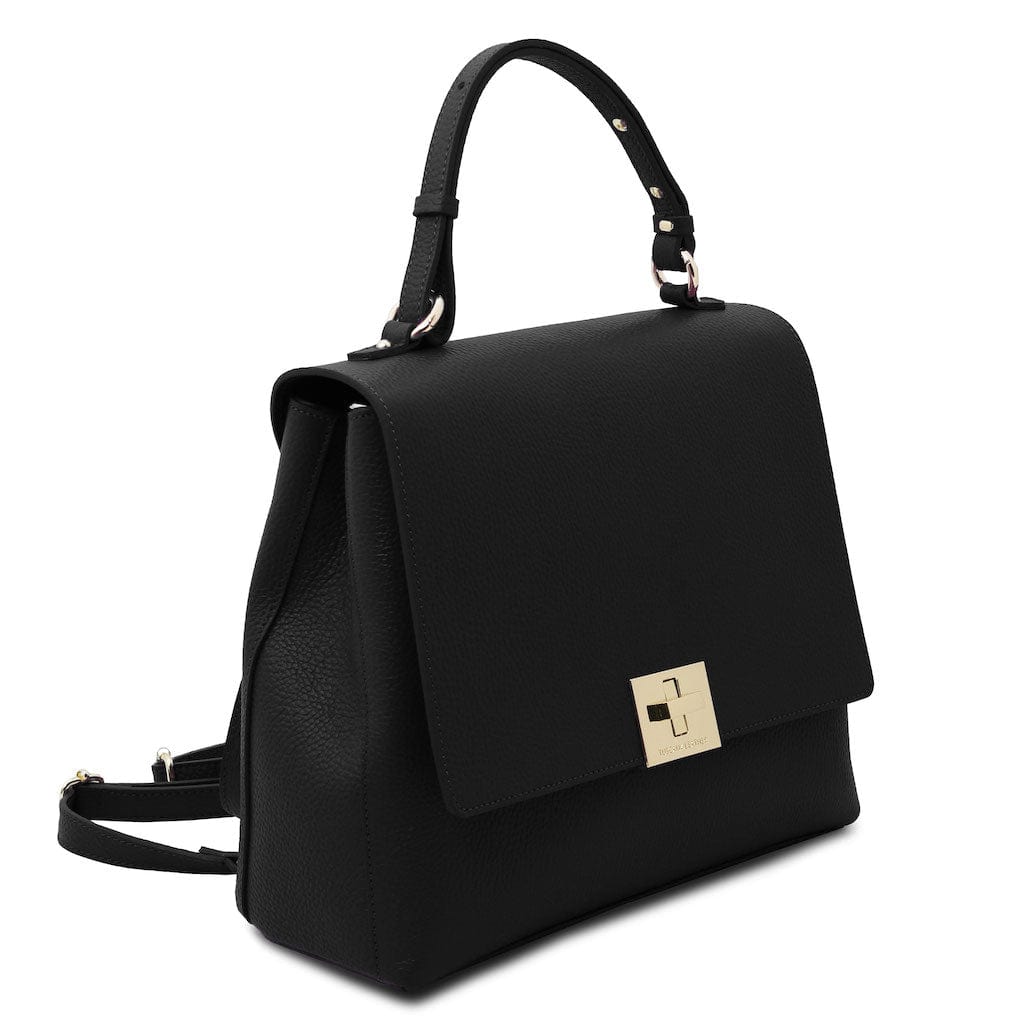 Silene - Leather 3-in-1 convertible backpack / shoulder bag / handbag | TL142152 - Premium Leather handbags - Shop now at San Rocco Italia