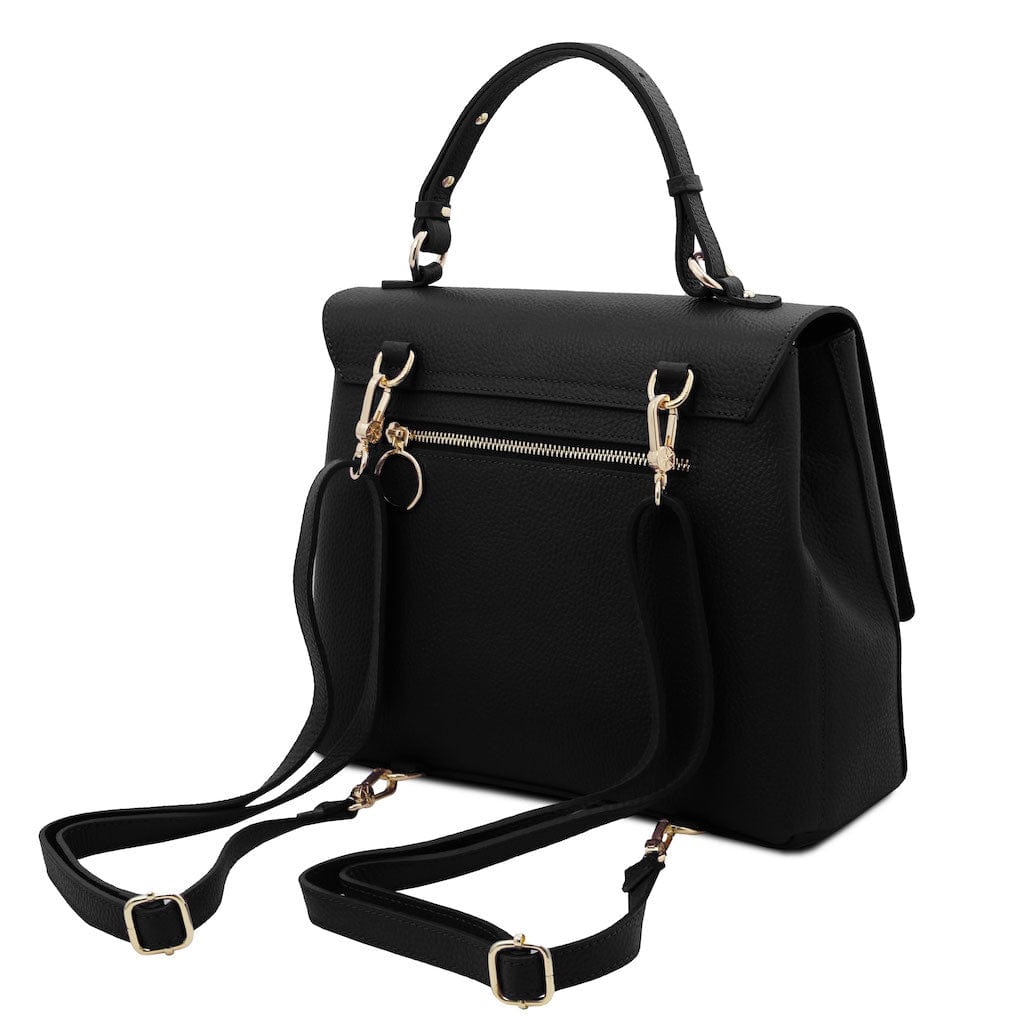 Silene - Leather 3-in-1 convertible backpack / shoulder bag / handbag | TL142152 - Premium Leather handbags - Shop now at San Rocco Italia