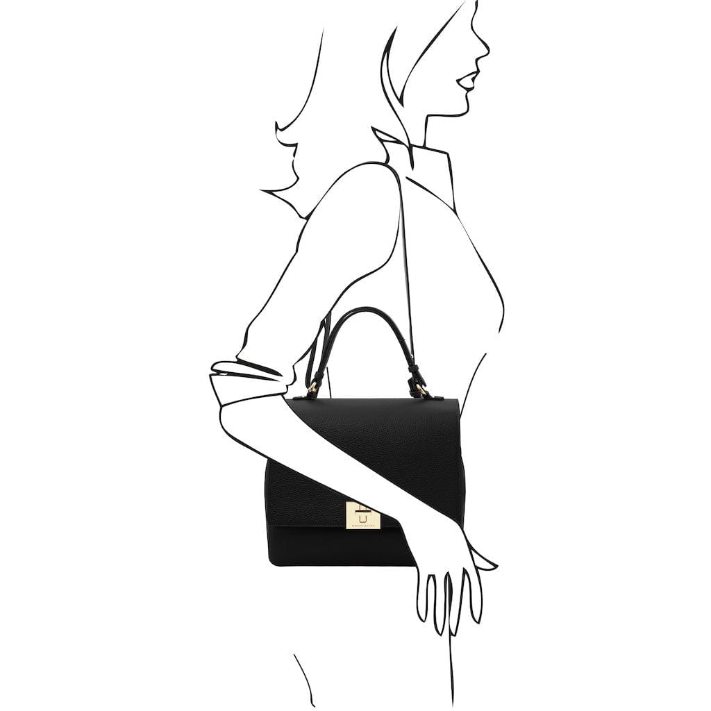 Silene - Leather 3-in-1 convertible backpack / shoulder bag / handbag | TL142152 - Premium Leather handbags - Shop now at San Rocco Italia