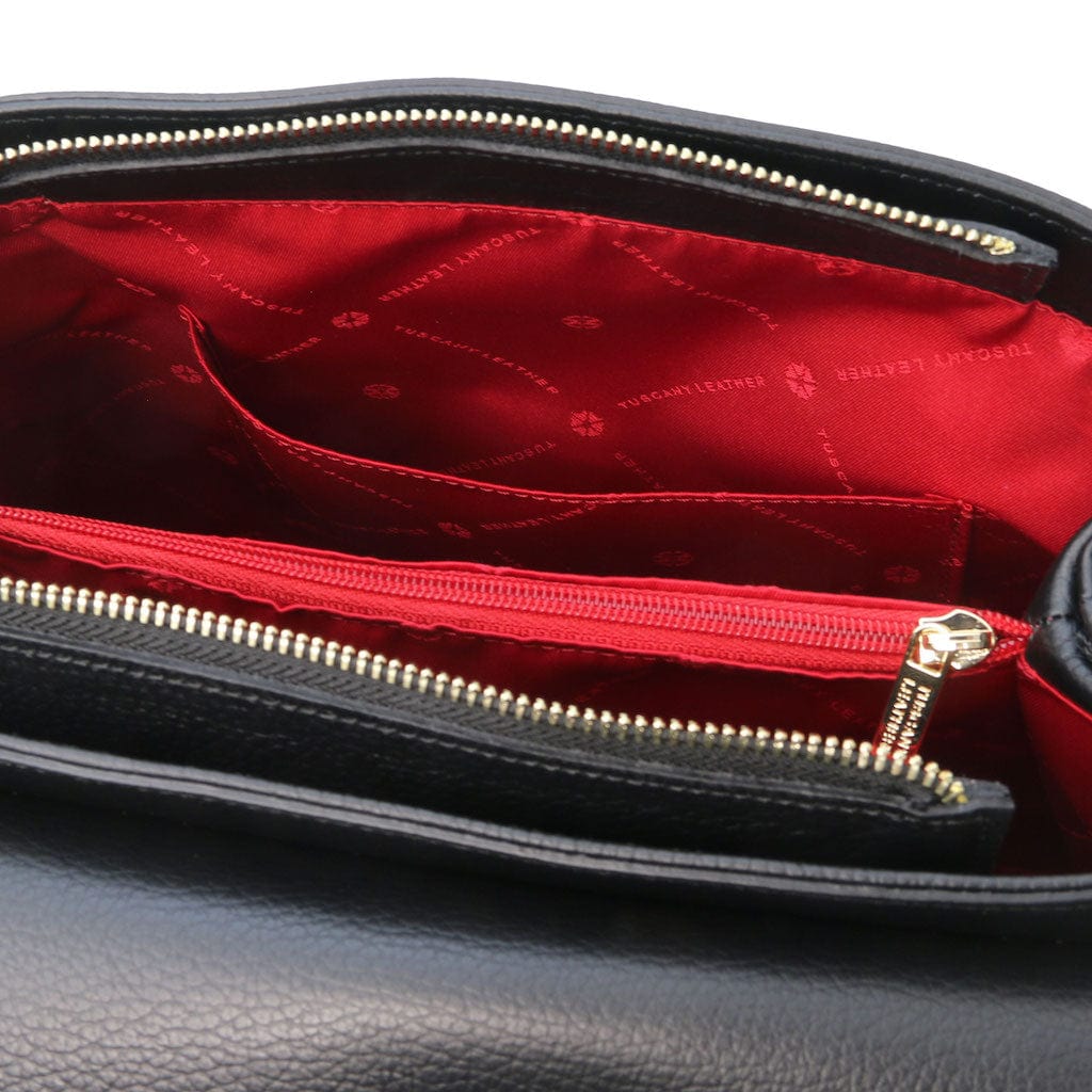 Silene - Leather 3-in-1 convertible backpack / shoulder bag / handbag | TL142152 - Premium Leather handbags - Shop now at San Rocco Italia