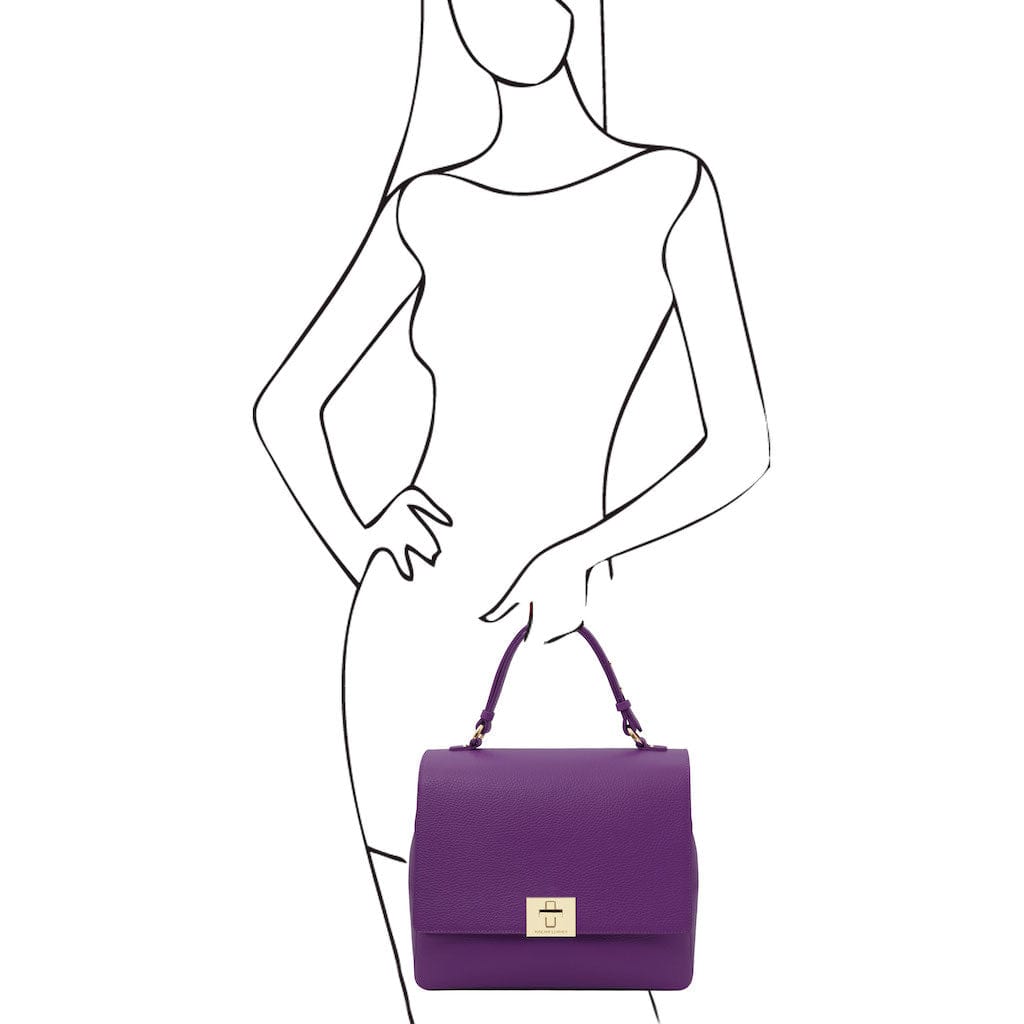 Silene - Leather 3-in-1 convertible backpack / shoulder bag / handbag | TL142152 - Premium Leather handbags - Shop now at San Rocco Italia