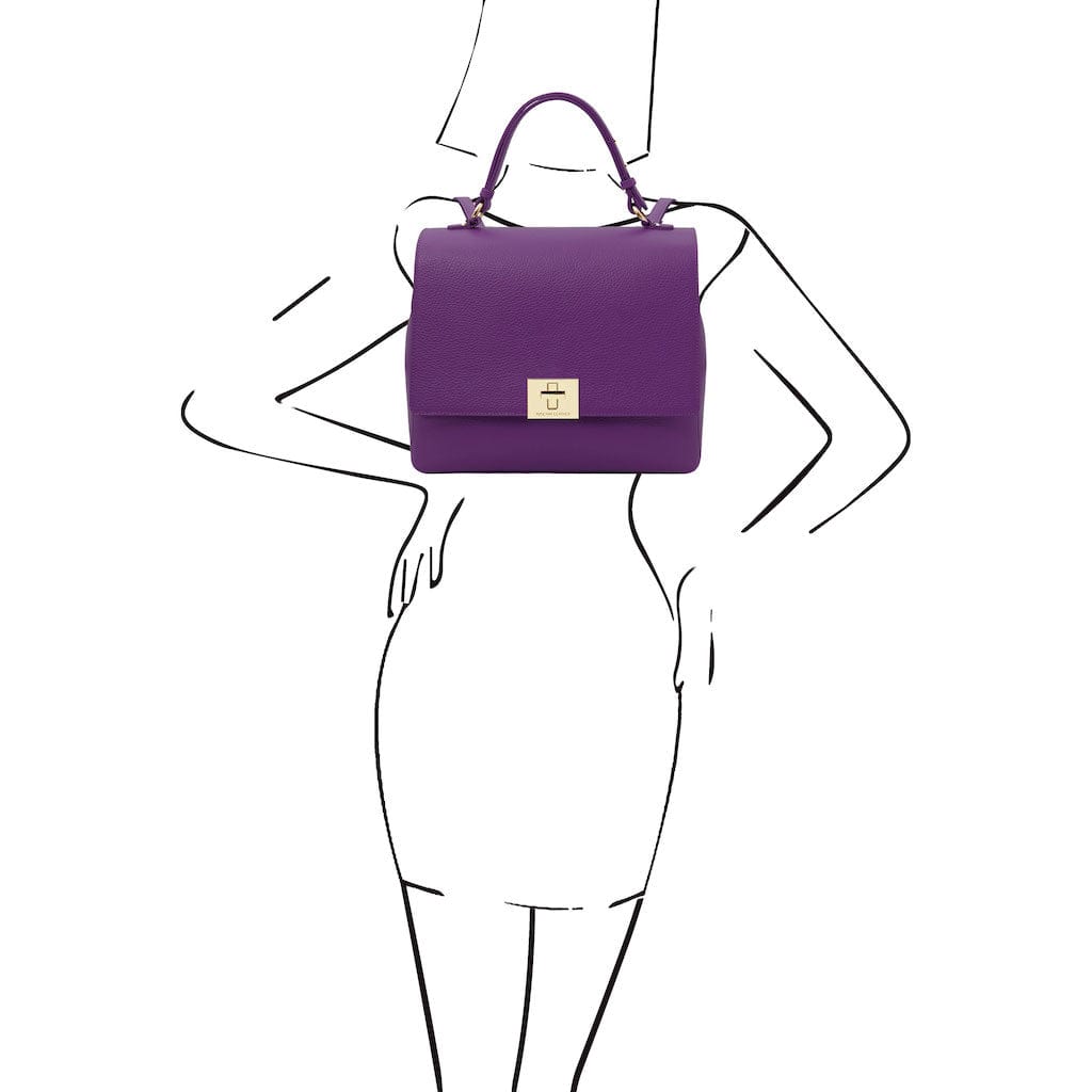 Silene - Leather 3-in-1 convertible backpack / shoulder bag / handbag | TL142152 - Premium Leather handbags - Shop now at San Rocco Italia