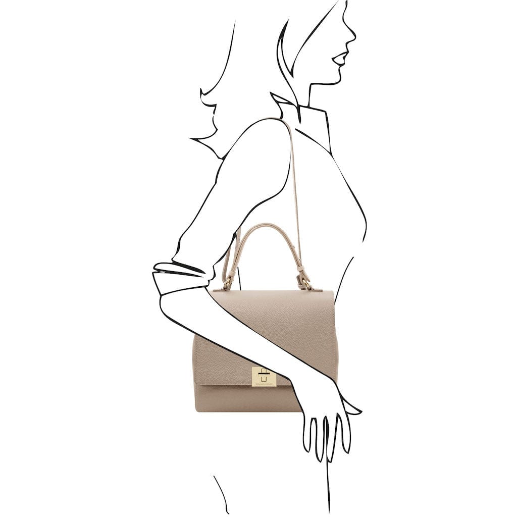 Silene - Leather 3-in-1 convertible backpack / shoulder bag / handbag | TL142152 - Premium Leather handbags - Shop now at San Rocco Italia