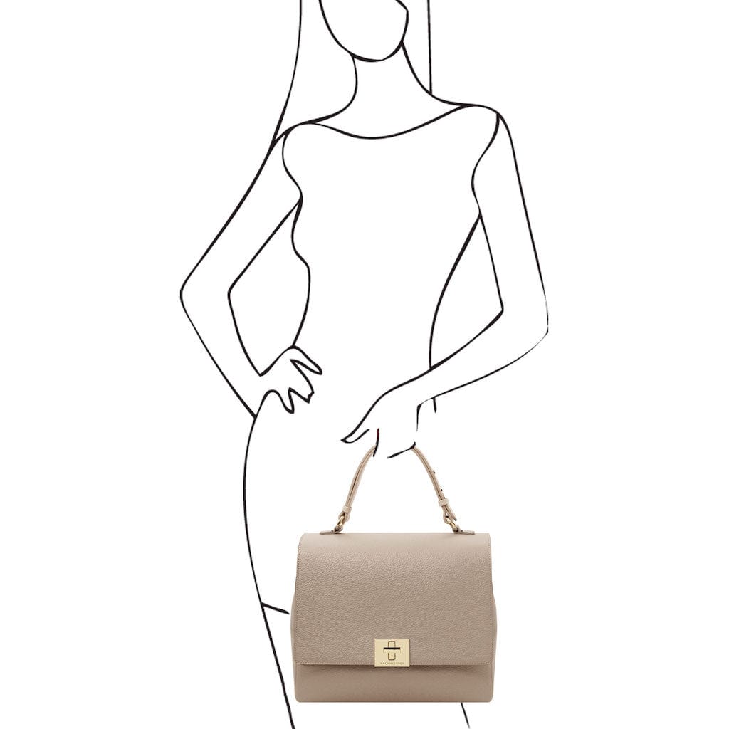 Silene - Leather 3-in-1 convertible backpack / shoulder bag / handbag | TL142152 - Premium Leather handbags - Shop now at San Rocco Italia