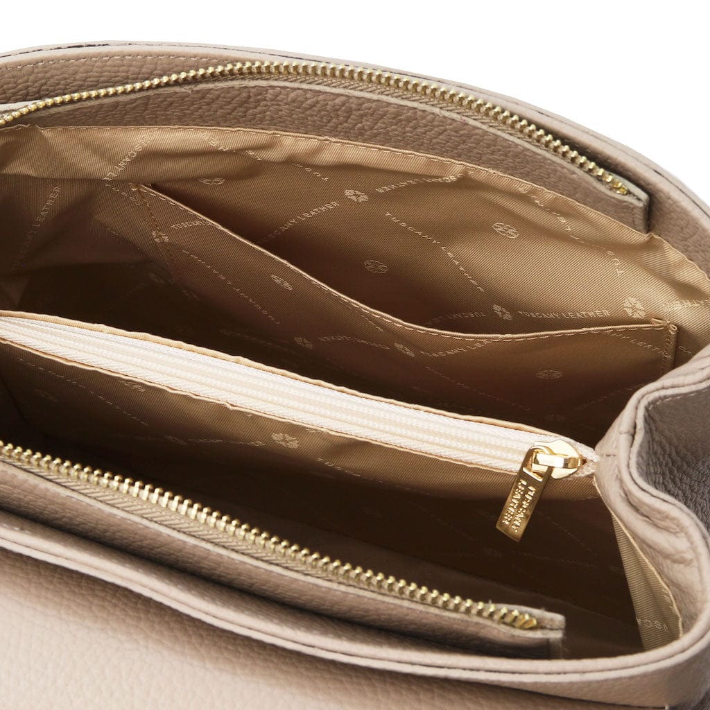 Silene - Leather 3-in-1 convertible backpack / shoulder bag / handbag | TL142152 - Premium Leather handbags - Shop now at San Rocco Italia
