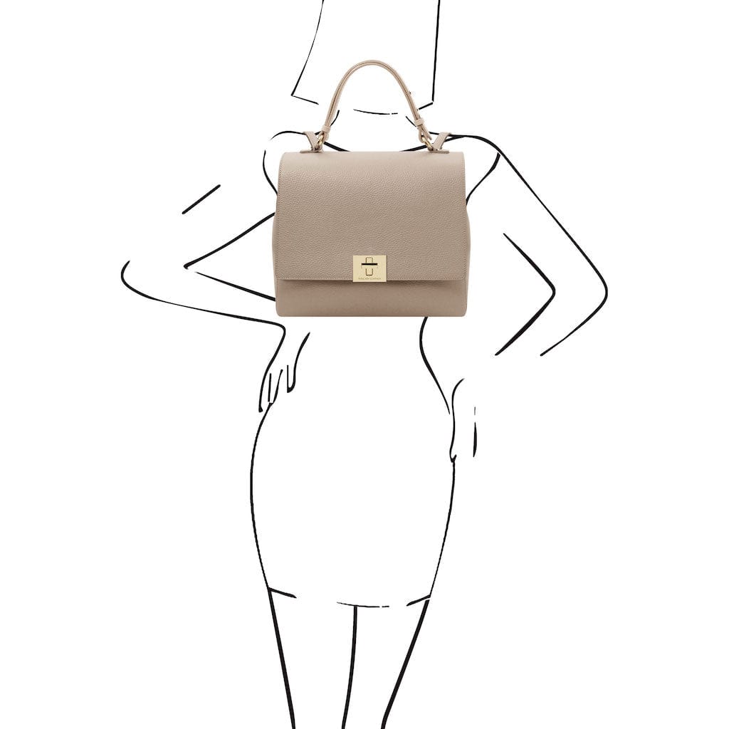 Silene - Leather 3-in-1 convertible backpack / shoulder bag / handbag | TL142152 - Premium Leather handbags - Shop now at San Rocco Italia