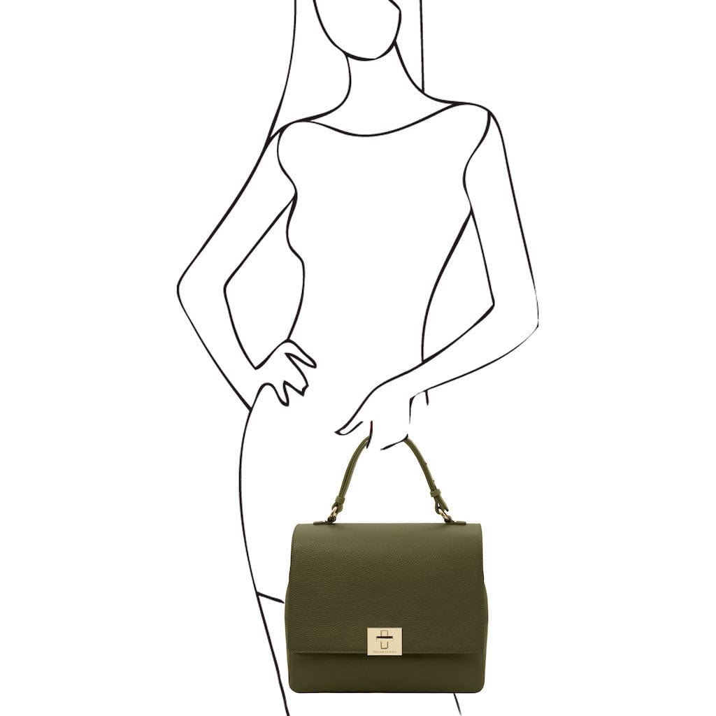 Silene - Leather 3-in-1 convertible backpack / shoulder bag / handbag | TL142152 - Premium Leather handbags - Shop now at San Rocco Italia