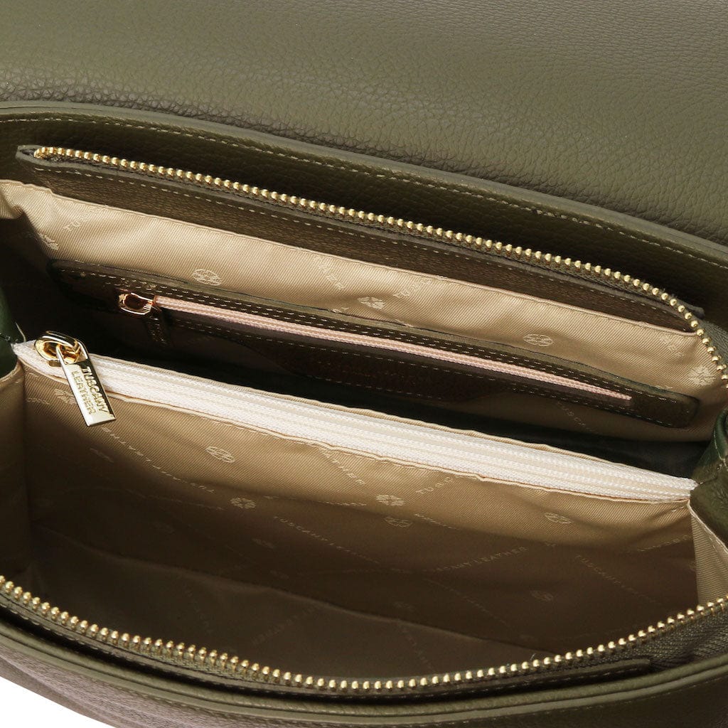Silene - Leather 3-in-1 convertible backpack / shoulder bag / handbag | TL142152 - Premium Leather handbags - Shop now at San Rocco Italia