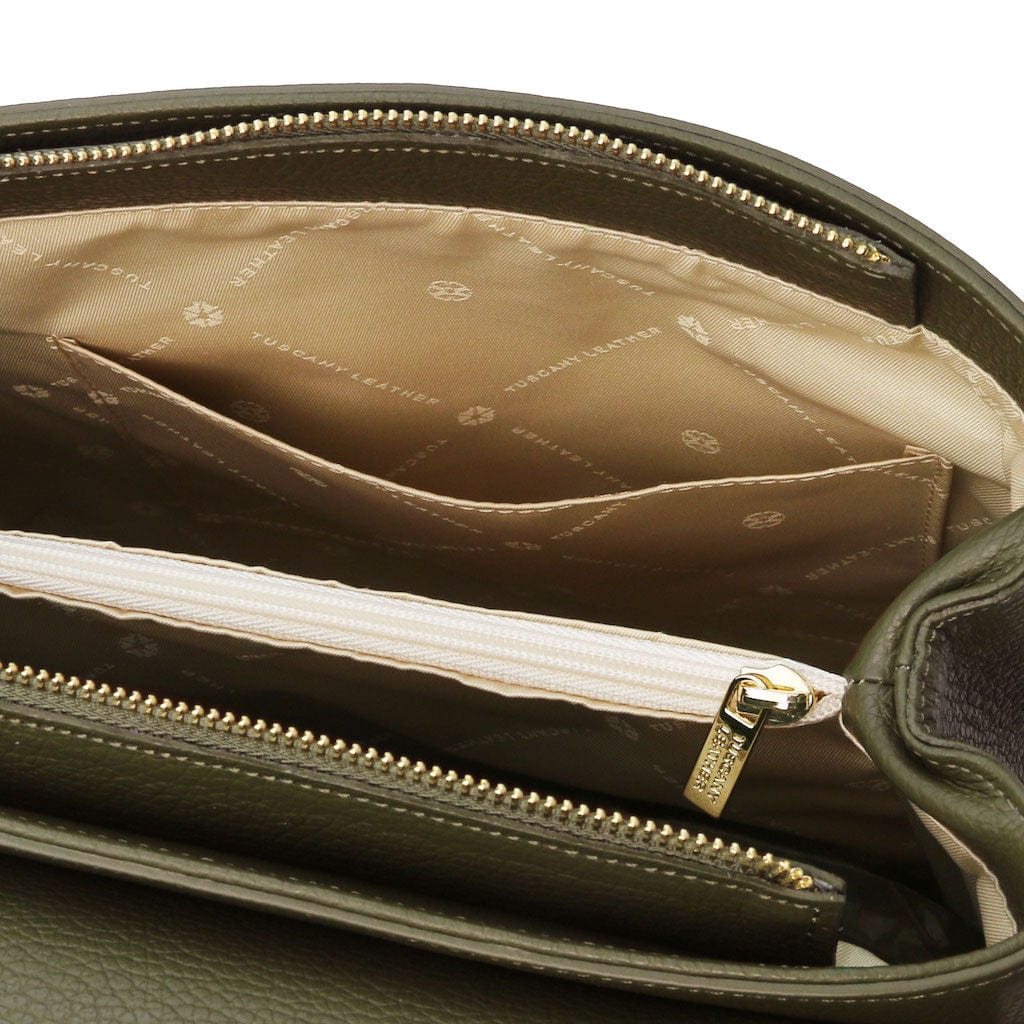 Silene - Leather 3-in-1 convertible backpack / shoulder bag / handbag | TL142152 - Premium Leather handbags - Shop now at San Rocco Italia