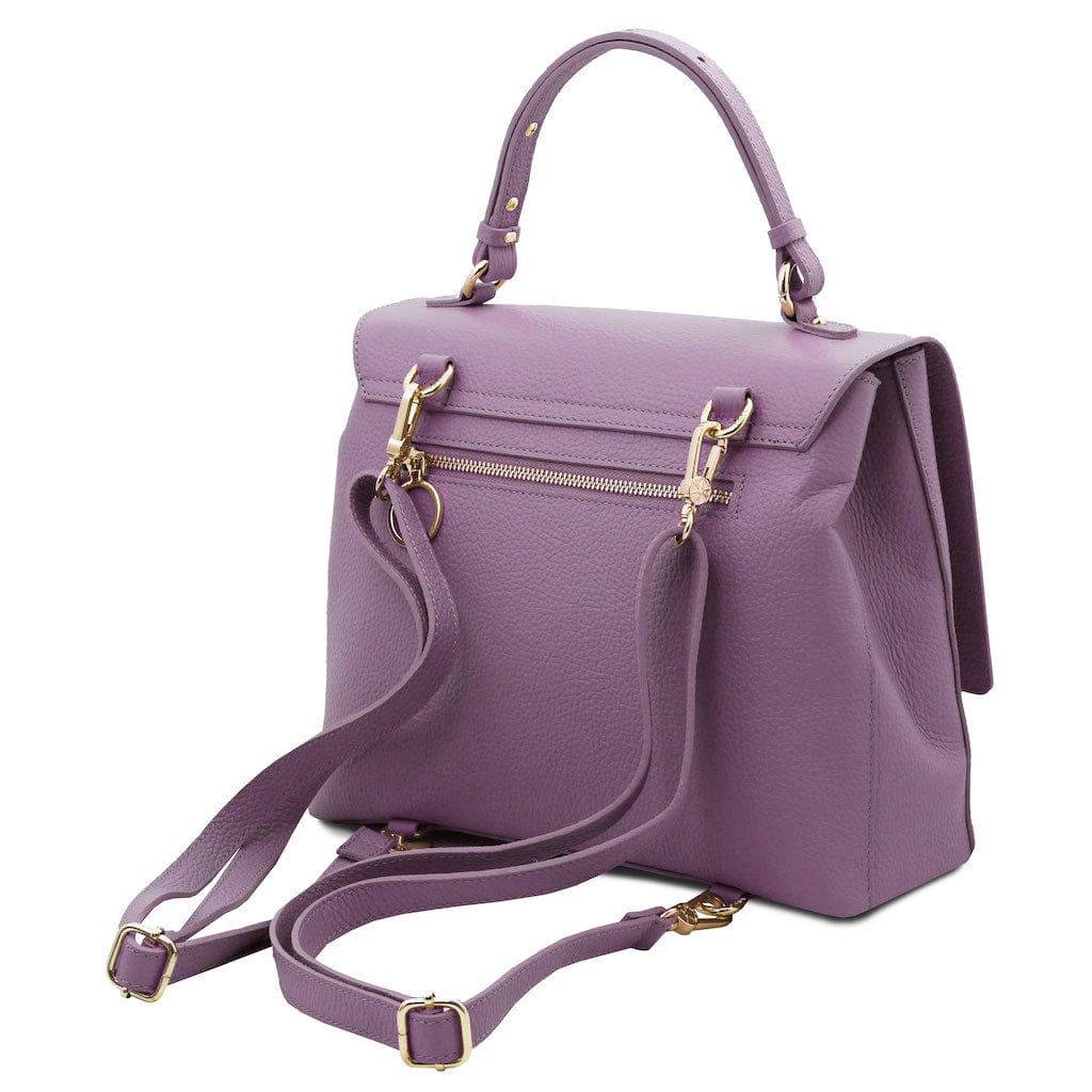 Silene - Leather 3-in-1 convertible backpack / shoulder bag / handbag | TL142152 - Premium Leather handbags - Shop now at San Rocco Italia