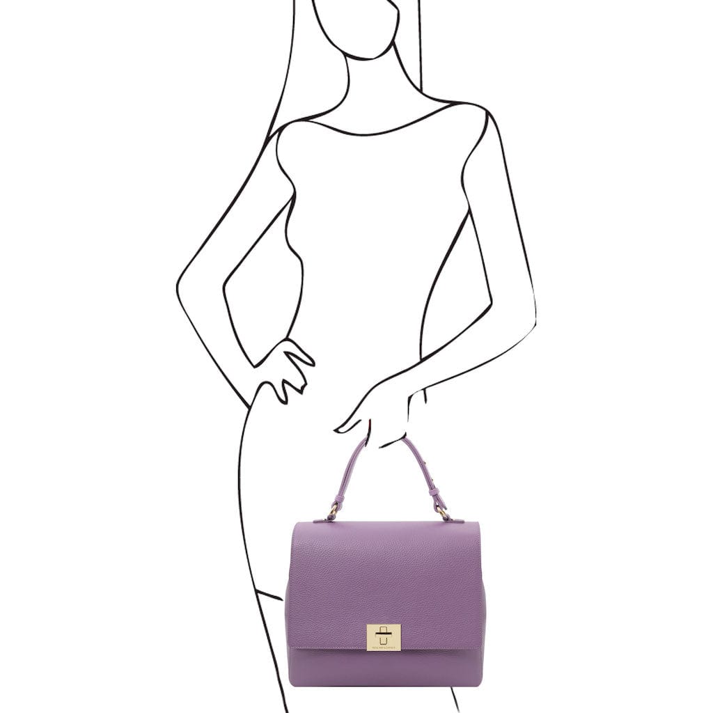 Silene - Leather 3-in-1 convertible backpack / shoulder bag / handbag | TL142152 - Premium Leather handbags - Shop now at San Rocco Italia
