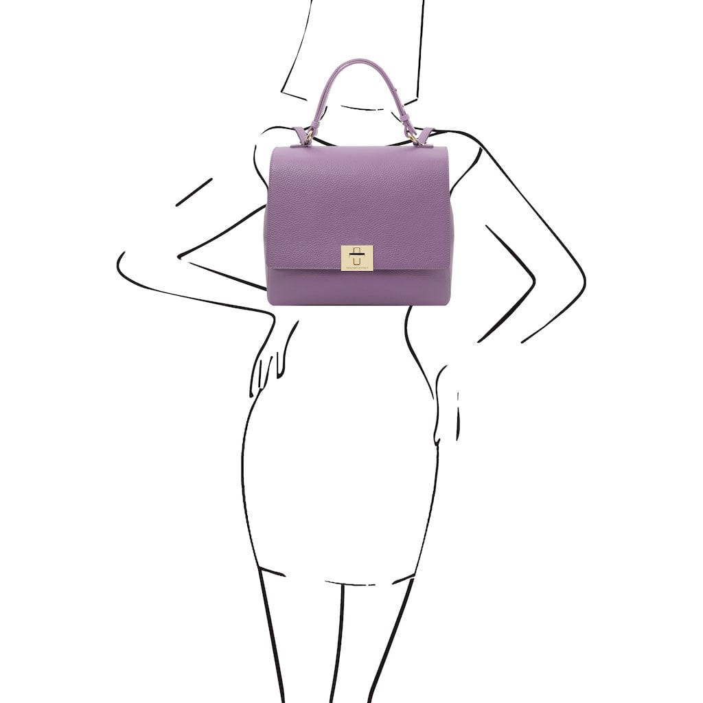 Silene - Leather 3-in-1 convertible backpack / shoulder bag / handbag | TL142152 - Premium Leather handbags - Shop now at San Rocco Italia