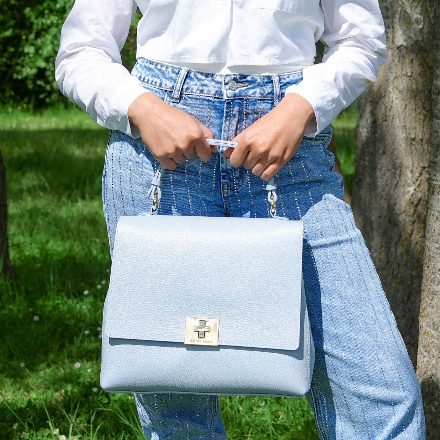 Silene - Leather 3-in-1 convertible backpack / shoulder bag / handbag | TL142152 - Premium Leather handbags - Shop now at San Rocco Italia