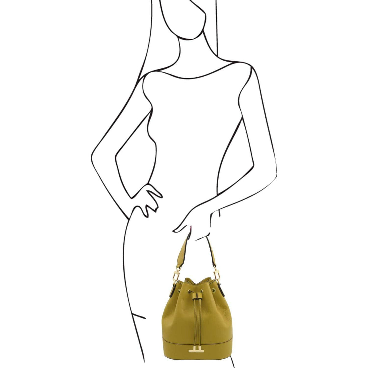 Bolsos de piel TL Bag - Bolso saco de piel | TL142146 San Rocco Italia