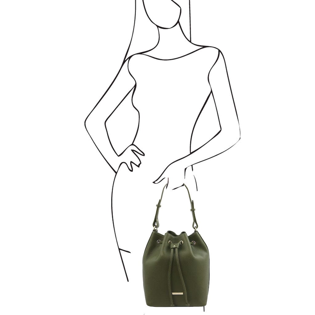 TL Bag - Leather bucket bag | TL142311 - Premium Leather handbags - Just €146.40! Shop now at San Rocco Italia
