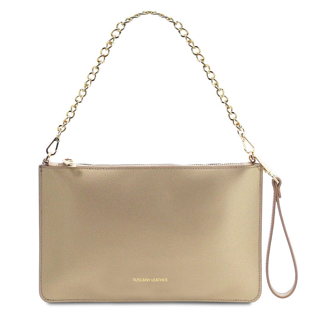 TL Bag - Leather clutch with chain strap | TL142099 - Premium Leather handbags - Just €61! Shop now at San Rocco Italia