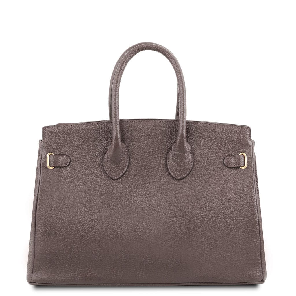 TL Bag - Leather handbag with golden hardware | TL141529 - Premium Leather handbags - Shop now at San Rocco Italia