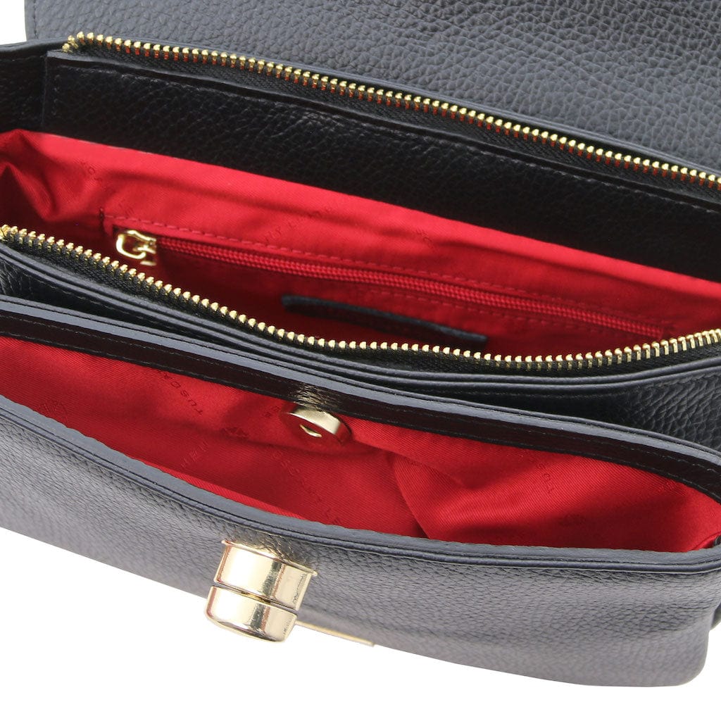 TL Bag - Leather shoulder bag with chain strap | TL142288 - Premium Leather handbags - Just €122! Shop now at San Rocco Italia
