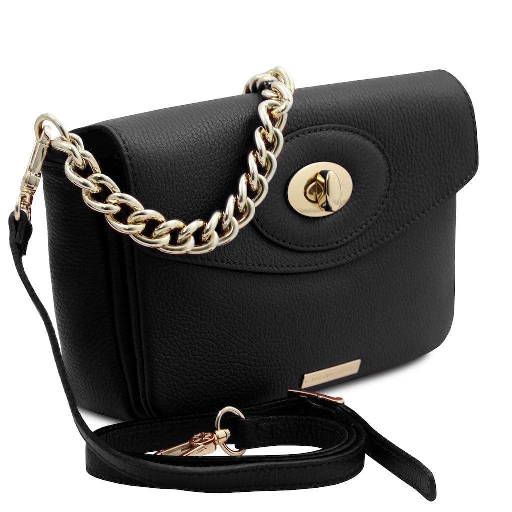 TL Bag - Leather shoulder bag with chain strap | TL142288 - Premium Leather handbags - Just €122! Shop now at San Rocco Italia