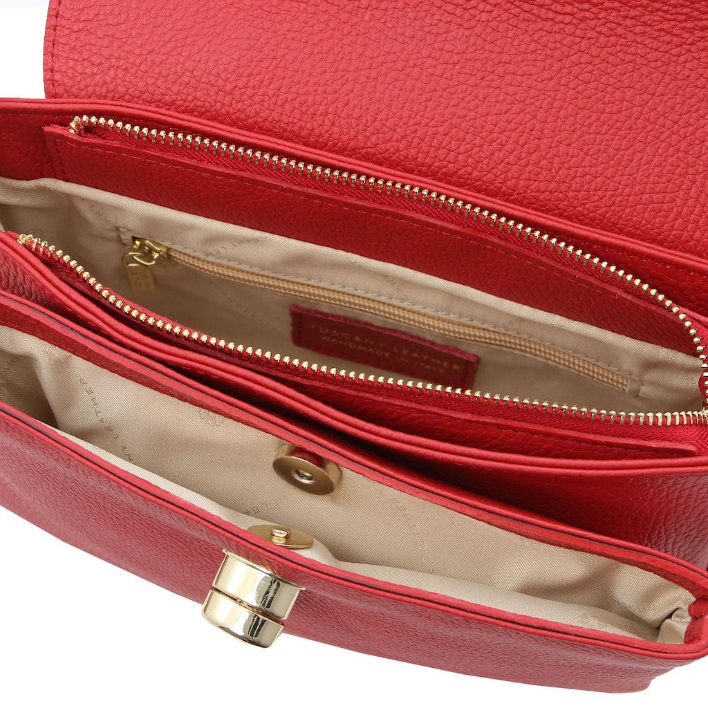 TL Bag - Leather shoulder bag with chain strap | TL142288 - Premium Leather handbags - Just €122! Shop now at San Rocco Italia