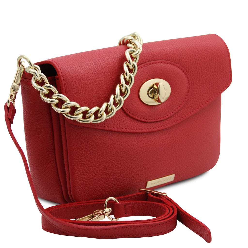 TL Bag - Leather shoulder bag with chain strap | TL142288 - Premium Leather handbags - Just €122! Shop now at San Rocco Italia