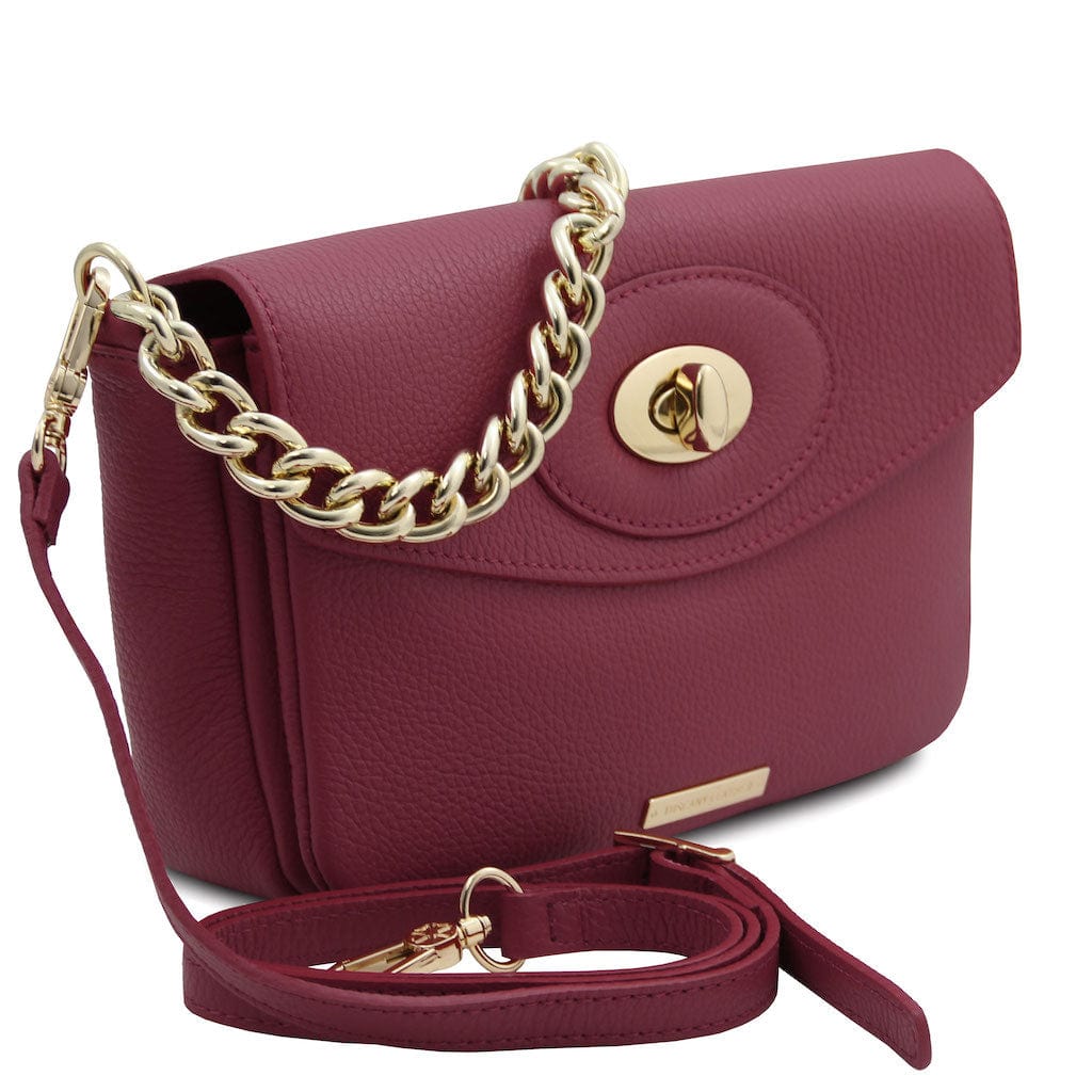 TL Bag - Leather shoulder bag with chain strap | TL142288 - Premium Leather handbags - Just €122! Shop now at San Rocco Italia