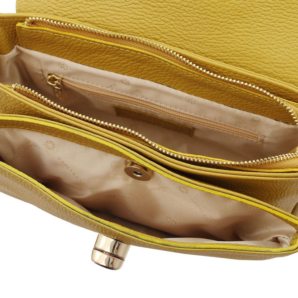 TL Bag - Leather shoulder bag with chain strap | TL142288 - Premium Leather handbags - Just €122! Shop now at San Rocco Italia
