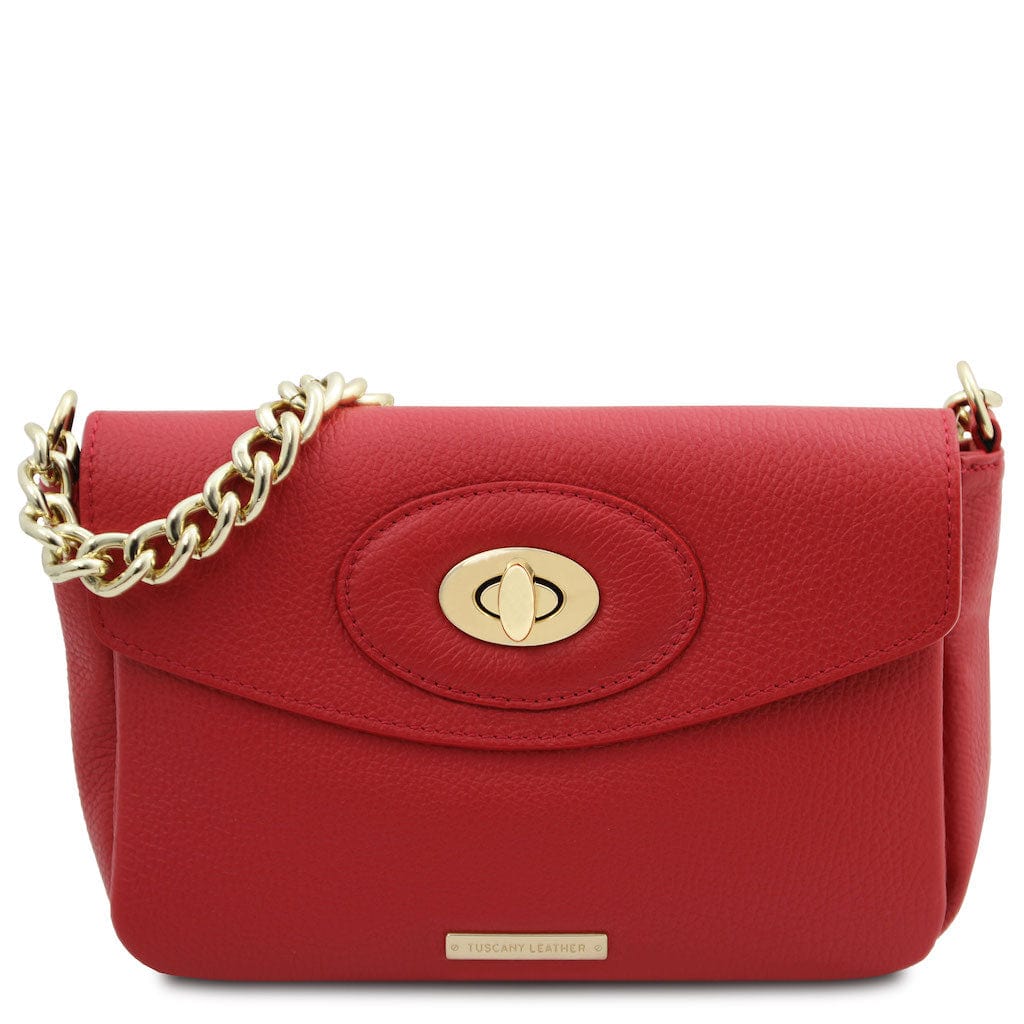 TL Bag - Leather shoulder bag with chain strap | TL142288 - Premium Leather handbags - Just €122! Shop now at San Rocco Italia