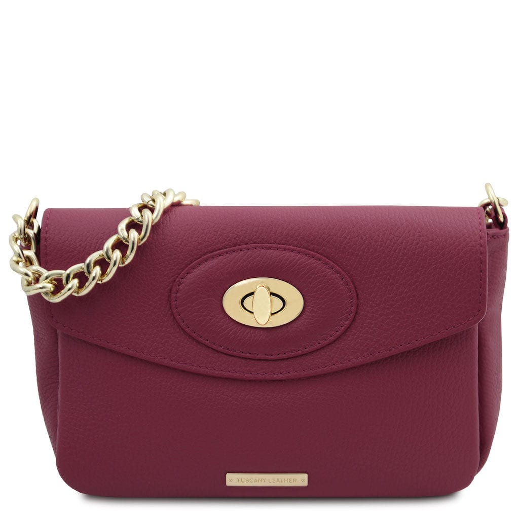 TL Bag - Leather shoulder bag with chain strap | TL142288 - Premium Leather handbags - Just €122! Shop now at San Rocco Italia
