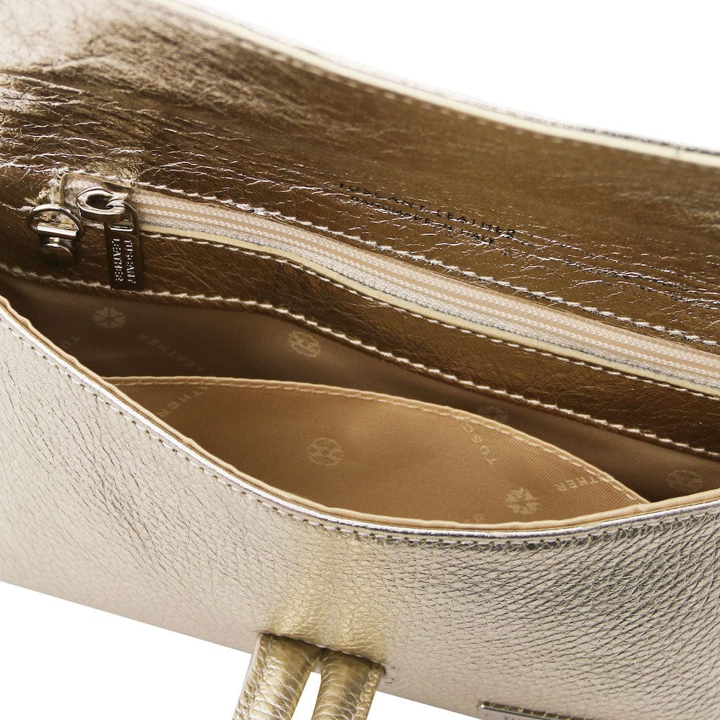 TL Bag - Metallic leather clutch | TL141993 - Premium Leather handbags - Just €73.20! Shop now at San Rocco Italia