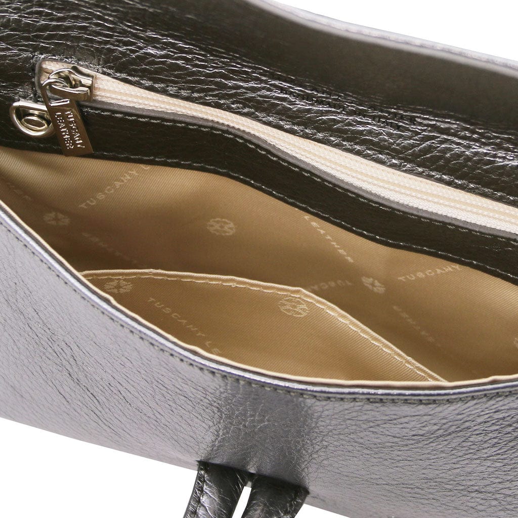 TL Bag - Metallic leather clutch | TL141993 - Premium Leather handbags - Just €73.20! Shop now at San Rocco Italia