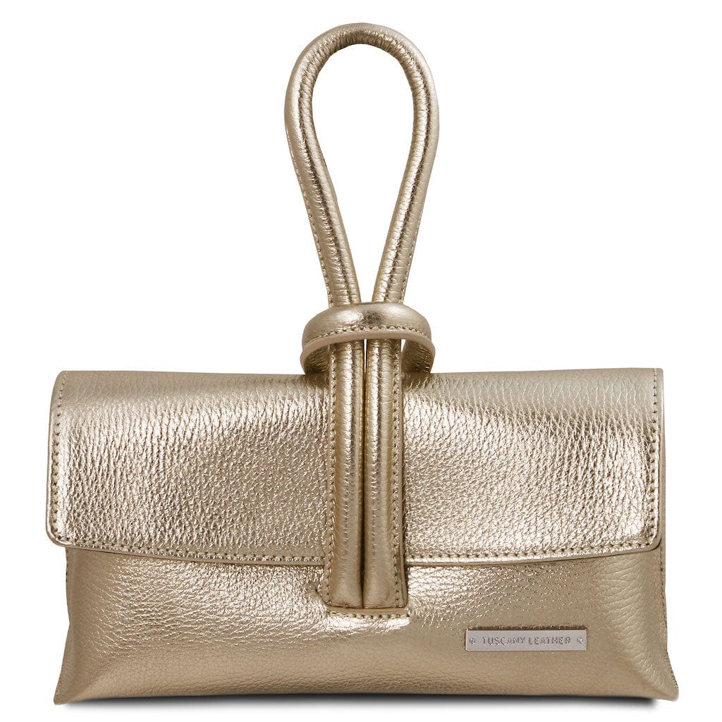 TL Bag - Metallic leather clutch | TL141993 - Premium Leather handbags - Just €73.20! Shop now at San Rocco Italia
