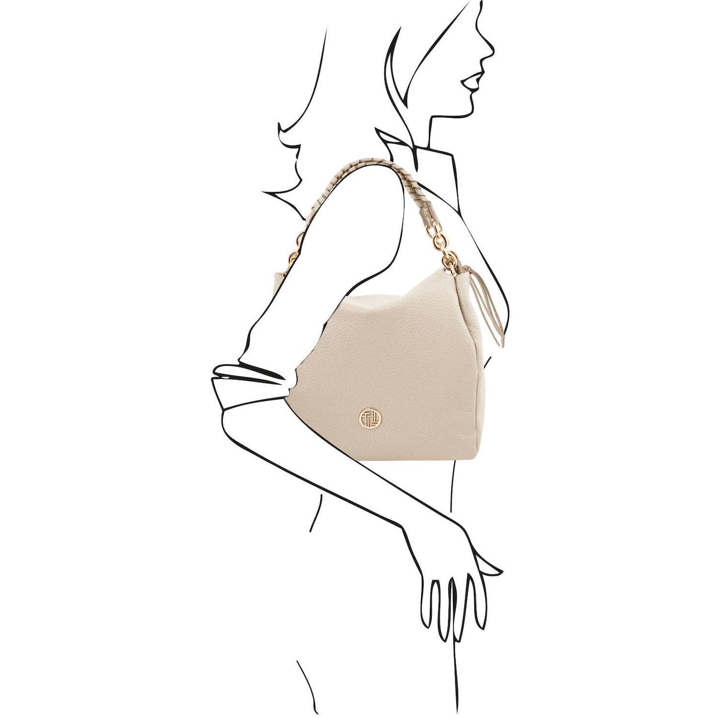 Leather shoulder bags Amy - Soft Italian leather shopping bag | TL142385 San Rocco Italia