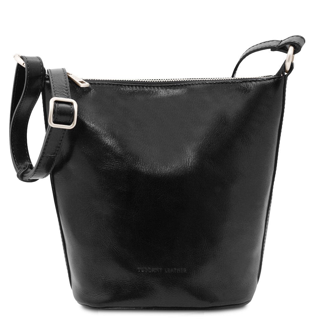 Leather shoulder bags Black Giusi - Leather shoulder bag | TL142334 San Rocco Italia