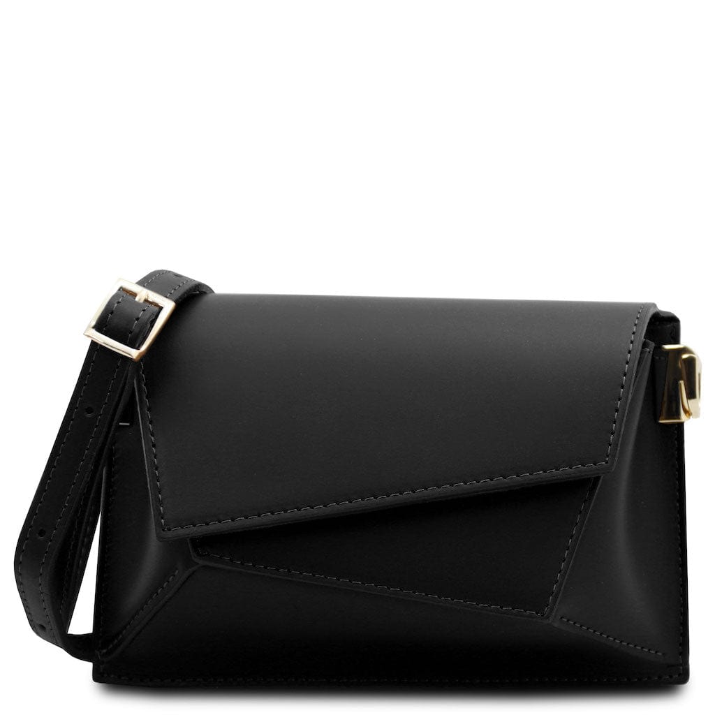 Leather shoulder bags Black TL Bag - Leather shoulder bag | TL142253 San Rocco Italia