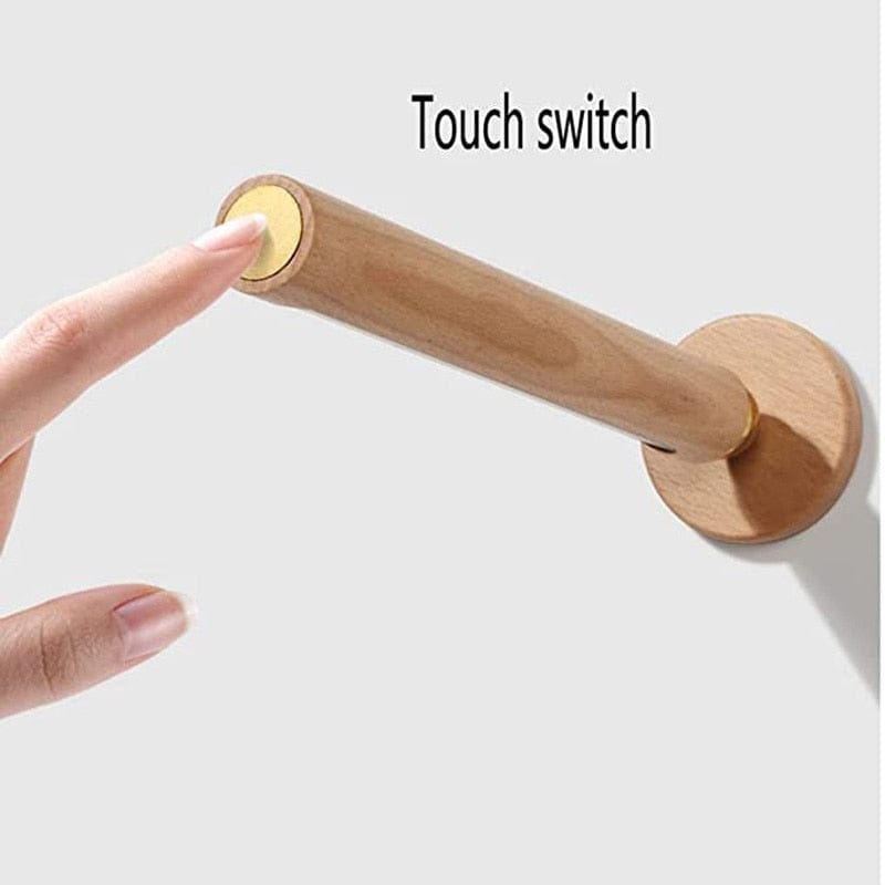 Magnetic LED Wooden Wall Light - 360 Degree Rotatable and Detachable Wall Lamp with Stepless Dimming - Premium - Just €34.95! Shop now at San Rocco Italia