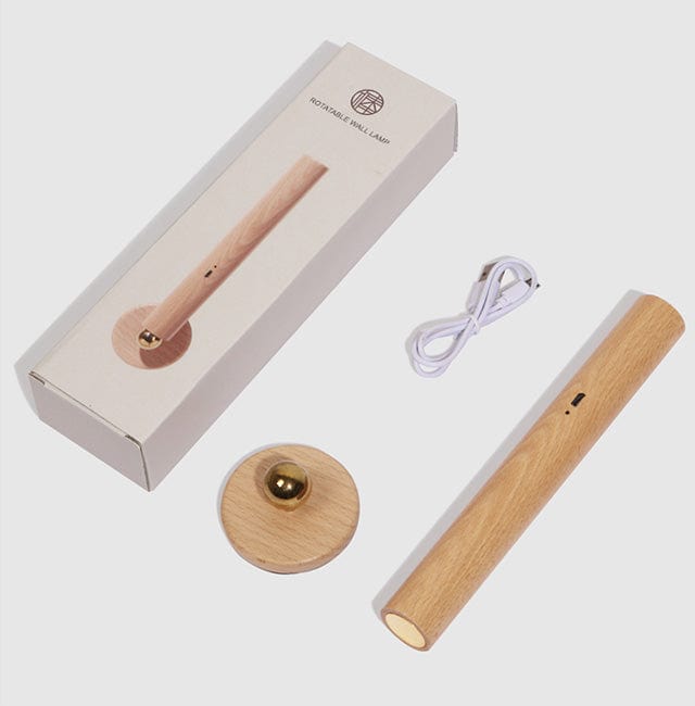 Magnetic LED Wooden Wall Light - 360 Degree Rotatable and Detachable Wall Lamp with Stepless Dimming - Premium - Just €34.95! Shop now at San Rocco Italia